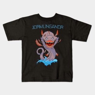 Wrath of the Serpent: Jormungandr in all its Glory Kids T-Shirt